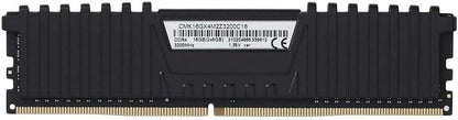 Corsair CMK16GX4M2Z3200C16 Vengeance LPX 16GB (2 X 8GB) DDR4 3200 (PC4-25600) C16 1.35V for AMD Ryzen Black