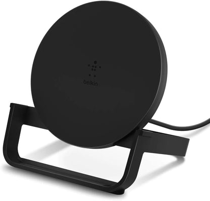 Belkin WIB001btBK Wireless Charging Stand 10W (Wireless Charger for iPhone 11, 11 Pro, 11 Pro Max, Galaxy S20, S20+, S20 Ultra, Note10, Note10+, Pixel 4, 4XL More), Black