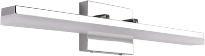 mirrea 24in Modern LED Vanity Light for Bathroom Lighting Dimmable 24w Chromed (Warm White 3000K)