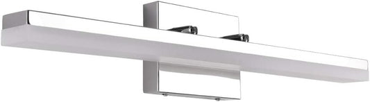mirrea 24in Modern LED Vanity Light for Bathroom Lighting Dimmable 24w Chromed (Warm White 3000K)