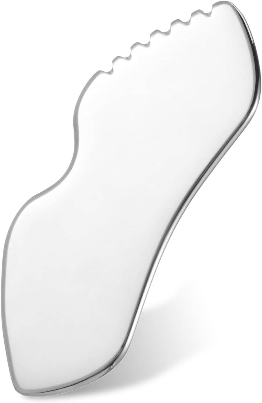 Gua Sha Stainless Steel, Manual Guasha Facial Tool, Metal Gua Sha Face Tool Facial Massager for Full Body Massage Fatigue Relief and Reduce Puffiness (Silver)