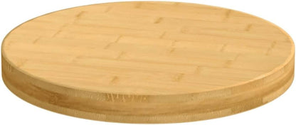 Round Bamboo Dining Table Top Replacement, 50 x 4 cm, Ideal for Restaurants, Cafes, Hotels, Commercial Use, Brown, Versatile Bar & Desk Use