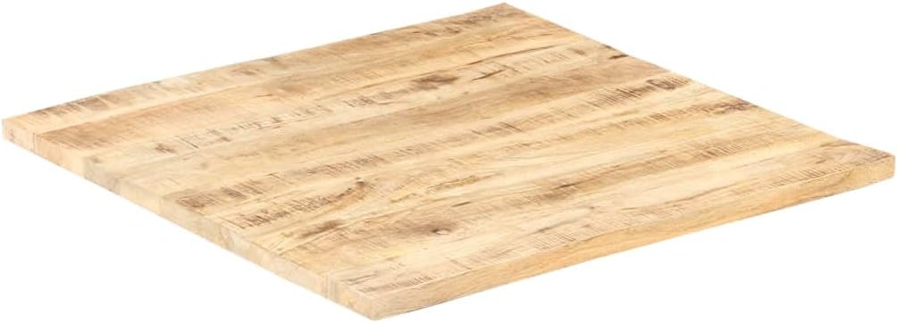 vidaXL Solid Wood Mango Table Top Indoor Dining Room Kitchen Restaurant Dinner Replacement Table Top Home Furniture Table Accessory