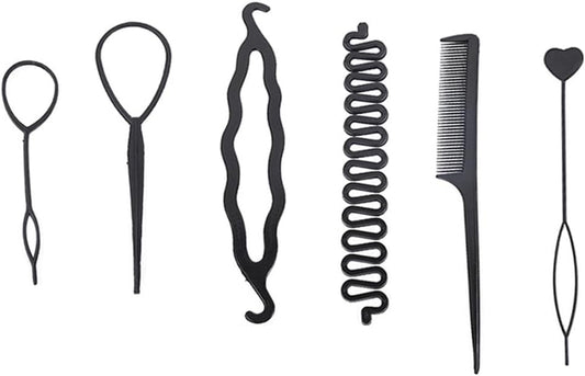 Uxsjakjsd Set di Strumenti per Intrecciare I Capelli Set di Attrezzi per Legare I Capelli Strumento per Distribuire I Capelli Durante L'Intreccio
