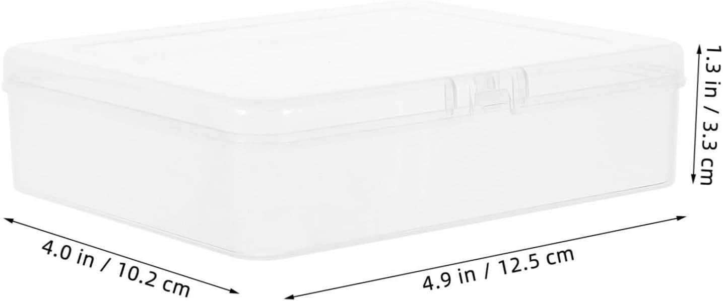 DOITOOL 6pcs Clear Plastic Organizer Storage Box for Small Parts Hardware Tools and Craft Projects Transparent Storage Containers with Lids for Efficient Workspace Organization