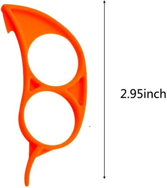 Potato Peeler Set of 4 Orange Peeler Orange Peeler Easy Open Lemon Peel Cutter Slicer Fruit Tools Kitchen Gadget (Yellow, One Size)