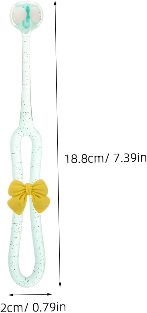 BIUDECO 3pcs Three Sided Girl Toothbrush: Three Bristles For Kids Soft And Gentle For Complete Tooth And Gum Care For Ages Cleans All Sides