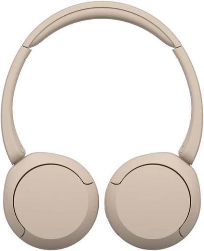 Sony WH-CH520 Wireless Headphones Bluetooth On-Ear Headset with Microphone, Cappuccino