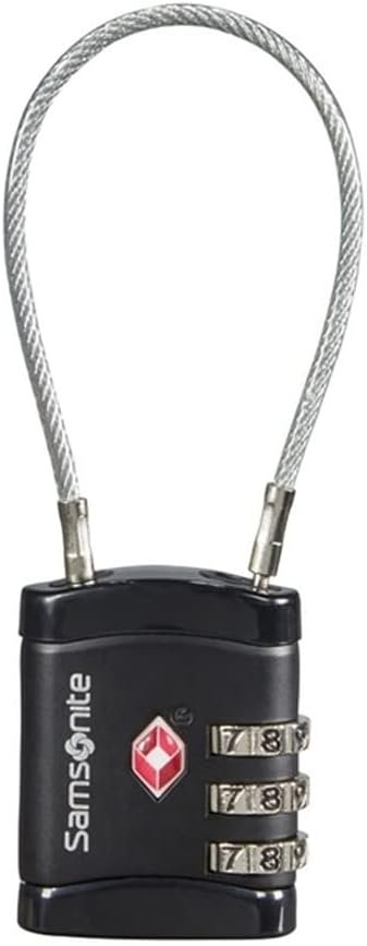 Samsonite Global Ta Luggage Lock, 10 Centimeters, Black, 10 Centimeters, Luggage Lock