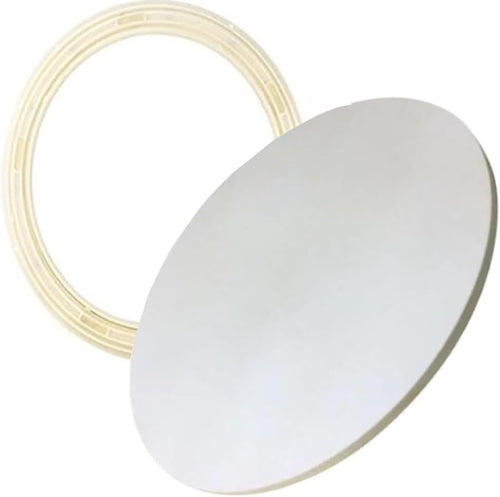 50/60/80cm Lazy Susan Turntable for Dining Table Large Tabletop Serving Plate Heavy Duty Rotating Tray with Silent Bearing(White,90cm/36)