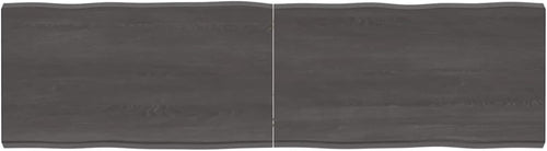 Solid Wood Tabletop, Dark Brown, 180 x 50 x (2-6) cm, Live Edge Design, Replacement for Kitchen Coffee Table, Dining Table, Desk Surface, Durable & Stylish Top