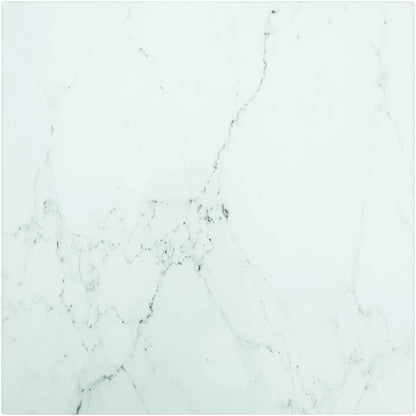 Marble Design Tempered Glass Tabletop 30 x 30 cm – Ideal for Dining, Coffee and Garden Tables – High Durability, Safe & Long Lasting Surface for Home Decor