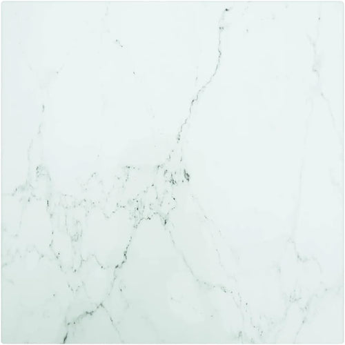 Marble Design Tempered Glass Tabletop 30 x 30 cm – Ideal for Dining, Coffee and Garden Tables – High Durability, Safe & Long Lasting Surface for Home Decor