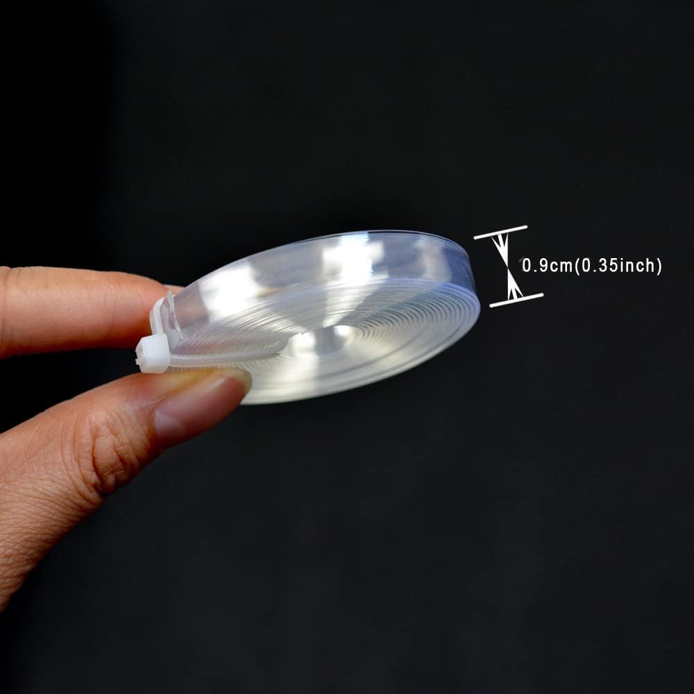 0.9 * 300cm Italian Keratin Flat Tips Glue Fusion Keratin Glue Tips Pre Bonded Tool for Hair Extensions（Transparent）