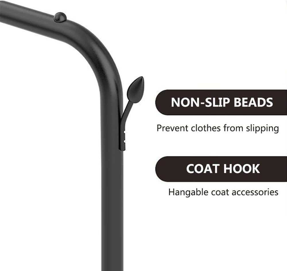 Generico Appendiabiti 3 in 1 Resistente con Porta Scarpe, capacità 100 kg, Organizer Mobile per Vestiti per Ingresso, Soggiorno, corridoio e Camera da Letto, Disponibile nelle Misure 120 cm/140 cm.