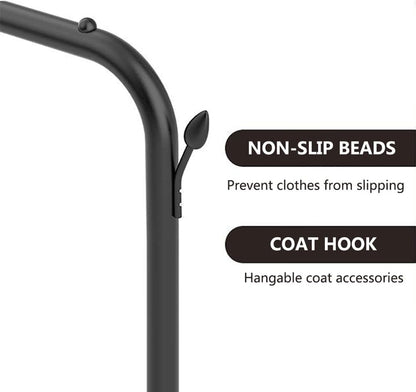 Generico Appendiabiti 3 in 1 Resistente con Porta Scarpe, capacità 100 kg, Organizer Mobile per Vestiti per Ingresso, Soggiorno, corridoio e Camera da Letto, Disponibile nelle Misure 120 cm/140 cm.
