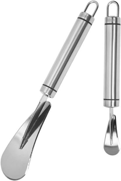 Amosfun 2 Set Apripomelo in Acciaio Inossidabile Gadget Cucina Kitchen Gadgets Spremiagrumi Affettatrice Per Ananas Pompelmo Pelapatate Per Frutta E Verdura Utensili Da Cucina 2 Pezzi * 2