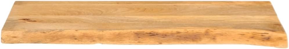 Eleganz Solid Mango Wood Table Top with Live Edge, 70 x 30 x 2,5 cm – Natural & Durable for Dining Room, Kitchen, or Office – Eco-Friendly Handcrafted Design