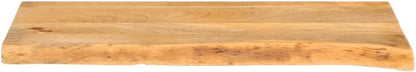 Eleganz Solid Mango Wood Table Top with Live Edge, 70 x 30 x 2,5 cm – Natural & Durable for Dining Room, Kitchen, or Office – Eco-Friendly Handcrafted Design