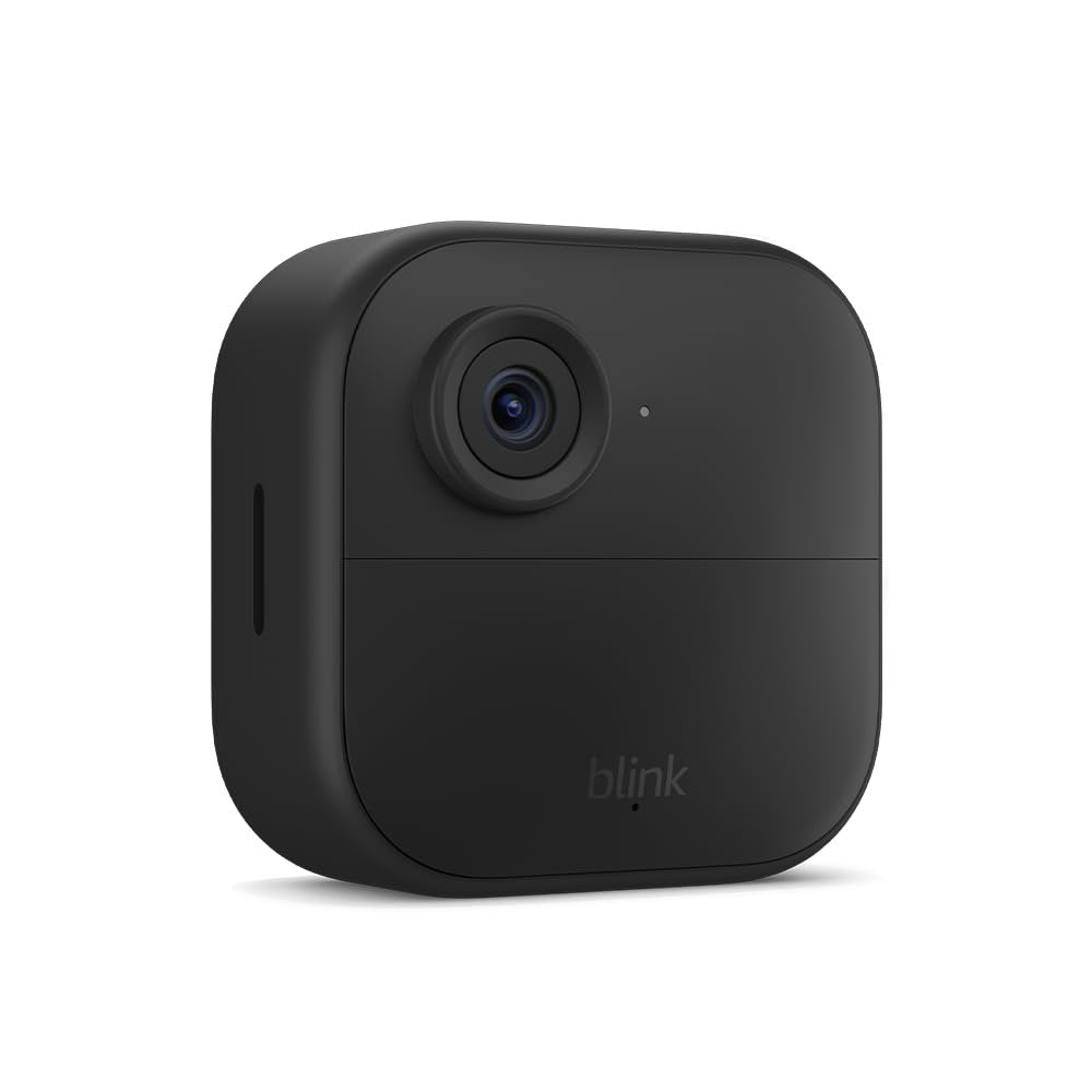 Introducing Blink Outdoor 4 â€” Wireless smart security camera, two-year battery life, enhanced motion detection, two-way audio, HD live view, Works with Alexa â€“ Add-on (Black)
