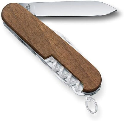 Victorinox Huntsman Swiss Army Pocket Knife, Medium, Multi Tool, 13 Functions, Blade, Bottle Opener, Wood