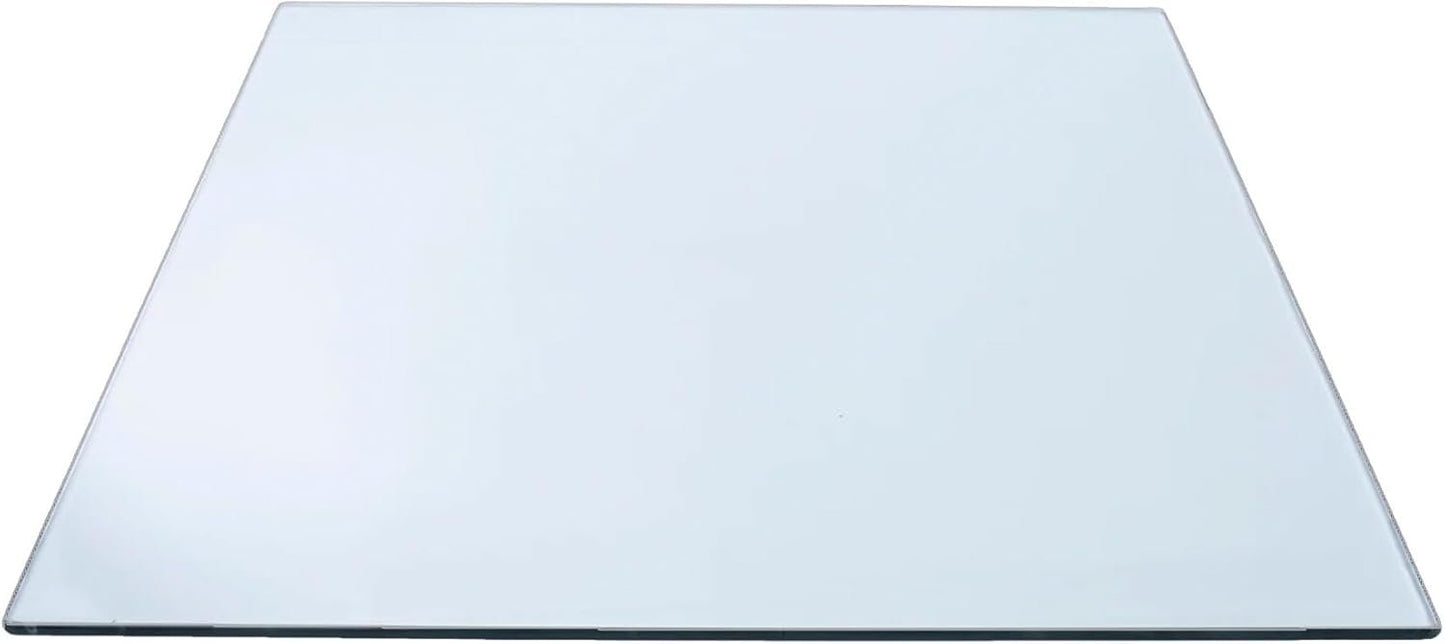 STONELITE FURNITURE 36" Square Tempered Glass Table Top - 1/4" Thick - Perfect for Coffee, Dining & Patio Tables - Office & Home Use