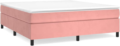 Lechnical Giroletto a Molle Rosa 200x200 cm in Velluto,Mobili,Letti e Accessori,Letti e telai per Letti