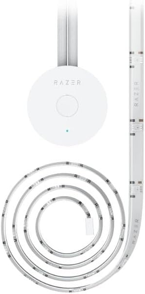 Razer Aether Smart Light Strip - RGB LED Strip for Smart Homes (Flexible Design, Powered Chroma RGB, Matter Compatible, Works with Razer Gamer Room App) White