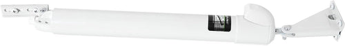 Touch 'n Hold Smooth Door Closer - Single Kit (White) - Standard-Duty Door Closer with Touch-Button Hold Open Feature & Smooth Closing Motion – for (Medium & Lightweight) Storm, Screen Doors.