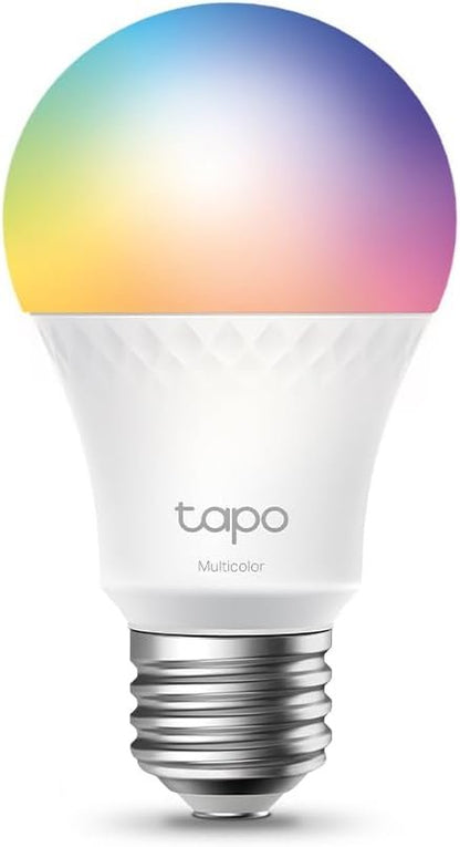 Tapo L535E E27 Smart Bulb, Alexa Light Bulb, Extra Bright WiFi Smart Light Bulb, Matter-Certified, Multicolour, 8.6W (75W), Schedule & Timer, Away Mode, Energy Monitoring, Works with Alexa and Google