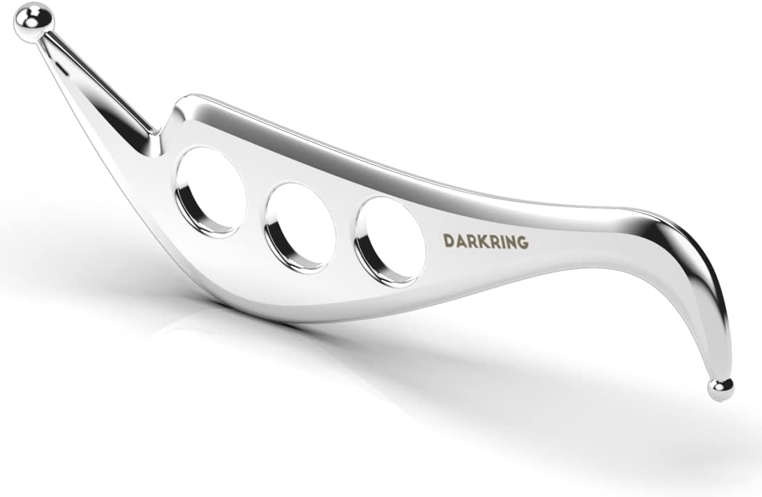 Stainless Steel gua sha iastm Tool Muscle Scraper Massage Tool for deep Tissue Scraping Massage Tools for myofascial Release Tool (Darkring Pro)
