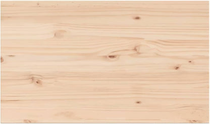 Replacement Dining Table Top, 141 x 80 x 1,7 cm, Set di 3, Rettangolare Wood Tabletop for Coffee Table, Ristorante, Bar Tavolo, Pine Wood, Brown, Versatile Side Table