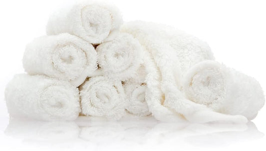 Prince Lionheart Baby Washcloth 8-Pack, Ultra-Soft & Absorbent Bamboo Face Towels for Newborn Kids, 7.5"x7.5" Wipes, Baby Bath Essentials Baby Shower and Registry