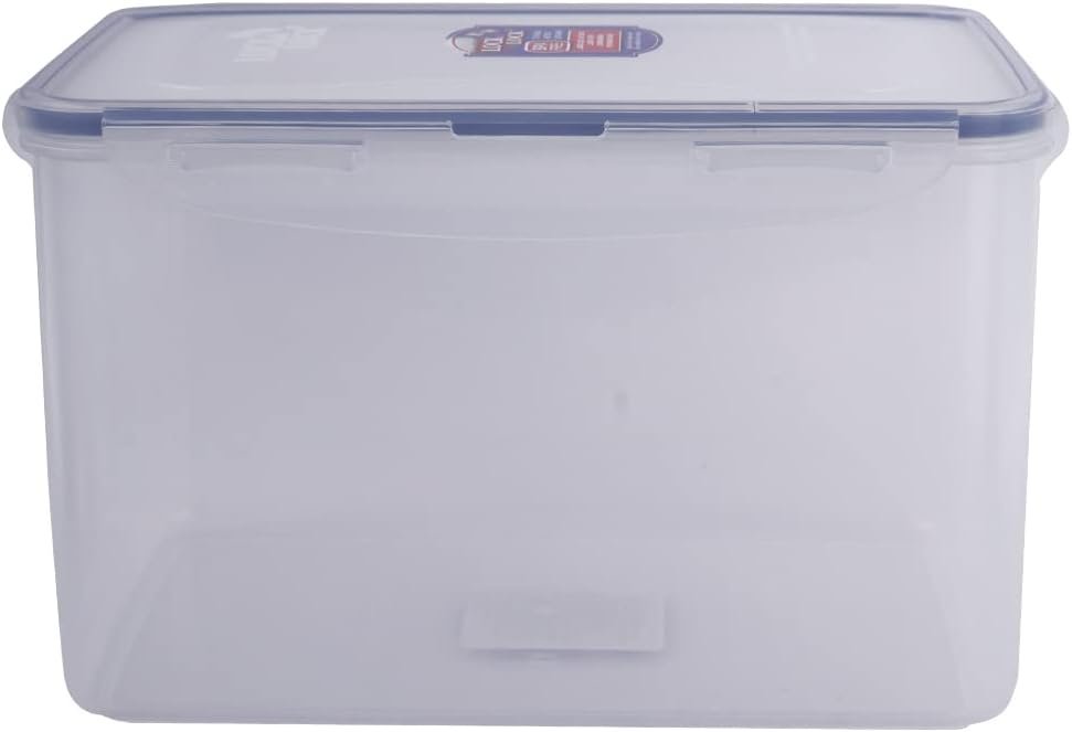 LocknLock Easy Essentials Airtight Rectangular Tall Food Storage Container 152.16-oz / 18.8 Cup, Clear