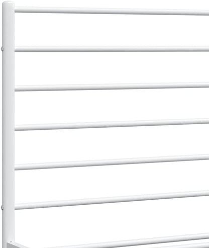 Lechnical Giroletto con Testiera Metallo Bianco 183x213 cm,Mobili,Letti e Accessori,Letti e telai per Letti