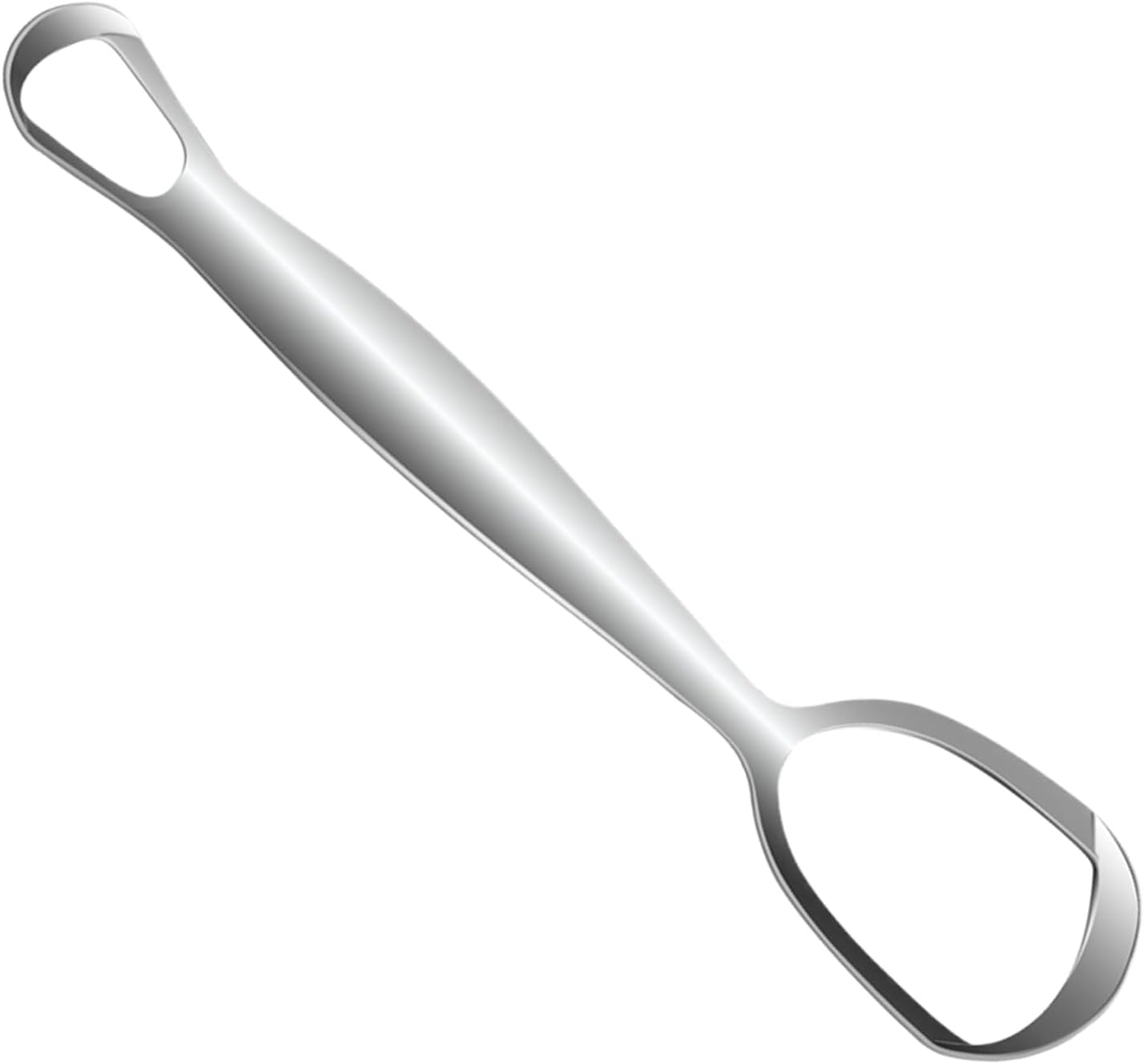 Tongue Scraper, Stainless Steel Fan-Shaped Oral Care Tool, Improve Oral Hygiene with Daily Cleaning, Easy Maintenance Design 6.1 x 1.5 Inches Ideal for Family and Adults