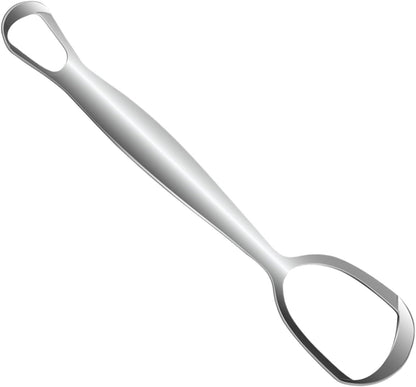 Tongue Scraper, Stainless Steel Fan-Shaped Oral Care Tool, Improve Oral Hygiene with Daily Cleaning, Easy Maintenance Design 6.1 x 1.5 Inches Ideal for Family and Adults