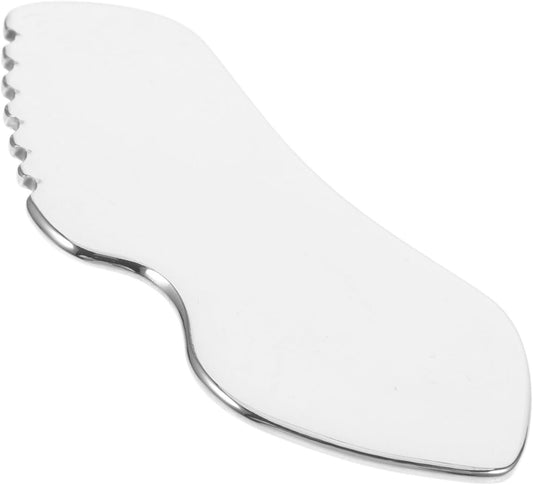 PACKOVE Tool Stainless Steel Facial Sculpting and Scraping Massage Tool for Neck and Eyes Portable Hand