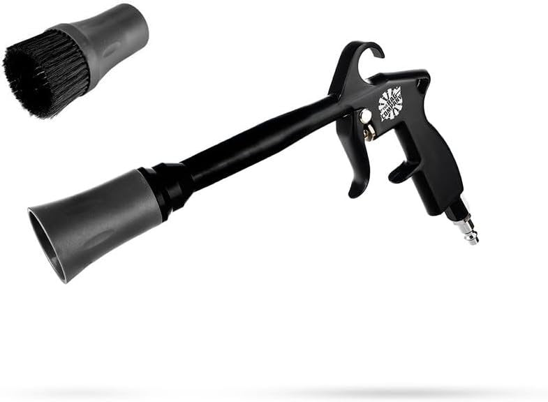 The Rag Company - The Ultra Air Blaster (Version 2) – Lift and Blast Dirt and Debris Away for Interior Detailing; Durable and Ergonomic Metal Design; Trigger Operated