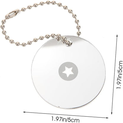 UKCOCO 2pcs Outdoor Survival Mirror Reflective Mirror for Camping Emergency Signaling Accurate Direction