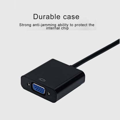 hsy HDMI to VGA Adapter,HD 1080P HDMI to VGA Adapter Converter Cable HDMI Male to VGA Famale Digital Analog Converter for Tablet Laptop PC TV (Black)