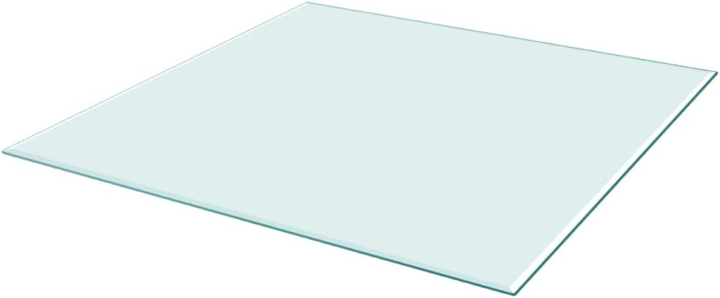 Quadrato Tempered Glass Tabletop 800 x 800 mm – Ideal for Dining, Coffee and Garden Tables – High Durability, Safe, and Long Lasting Surface for Modern Decor