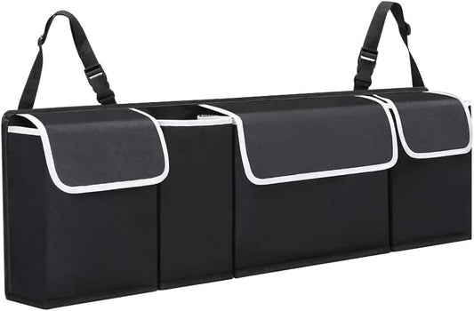 Back Seat Organiser Car Hanging Pouch Bag SUV Hatchback Storage Trunk Boot Tidy