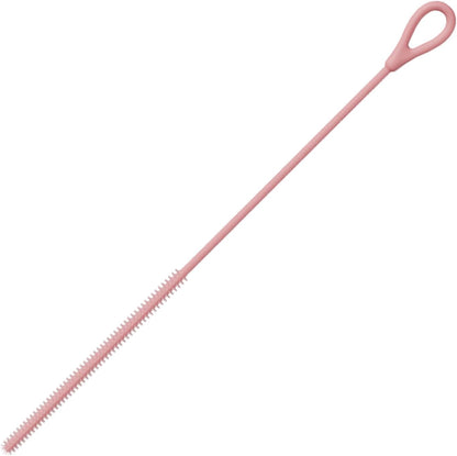 Straw Cleaners, Long Silicone Straw Cleaner Brush, 9.84 Inches, Reusable Non-Slip Cleaning Tool, Handle Pipe Washer for Metal, Glass Tube, Baby Bottles, Eco-Friendly
