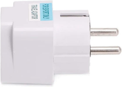 Universal Travel Plug - Power Adapter for UK, USA, EU, AU to Spain, Portugal, Germany, Switzerland, Korea, Denmark, Finland, Norway, Poland, France, Greece