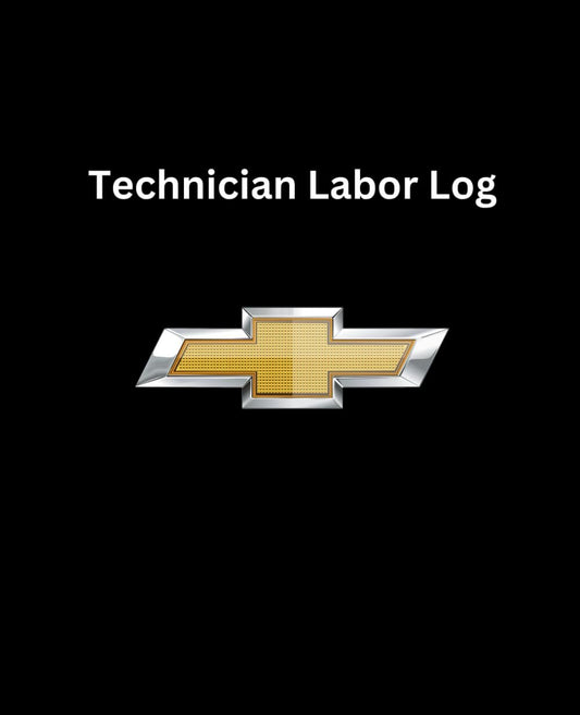 Technician Labor Log: RO Work Order Labor Automotive Diesel Tech Mechanic Shop