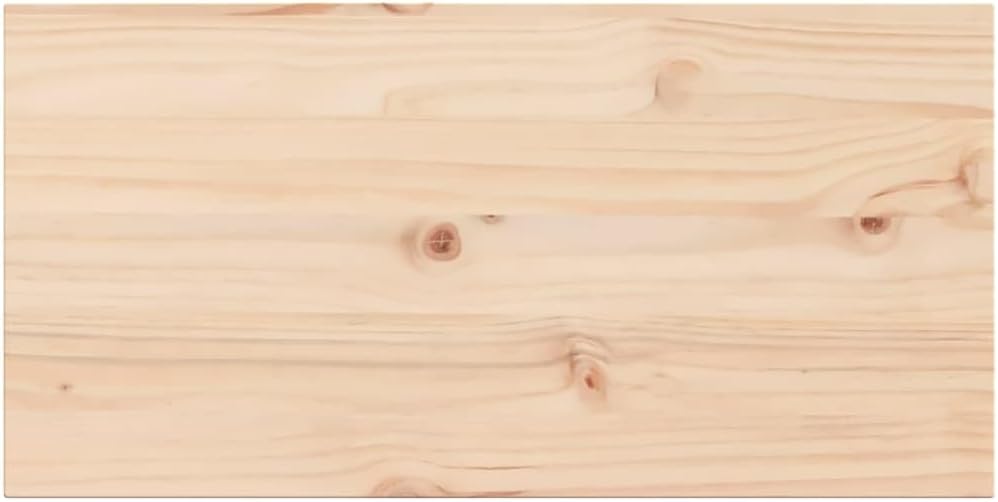 vidaXL Table Tops 2 pcs 80x40x1.7 cm Rectangular Solid Pine Wood - Rustic Wooden Tops for Dining Areas or Commercial Use - Easy-to-Clean and Unique Variations