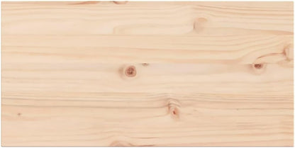 vidaXL Table Tops 2 pcs 80x40x1.7 cm Rectangular Solid Pine Wood - Rustic Wooden Tops for Dining Areas or Commercial Use - Easy-to-Clean and Unique Variations