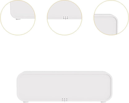 Leefasy Aroma Diffuser Air Humidifier Remote Control Essential Oil Diffuser Simulation Flame Humidifier for Home Office Birthday Gift, White