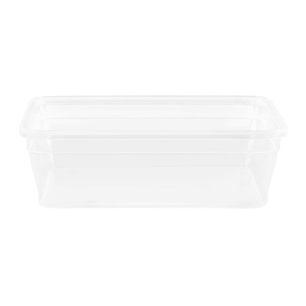 Snapware Total Solution 10pc Rectangle Plastic Food Storage Container Value Set, 10pcs (5 x 3 Cup [710ml] containers with 5 x tab Locking lids), Opaque